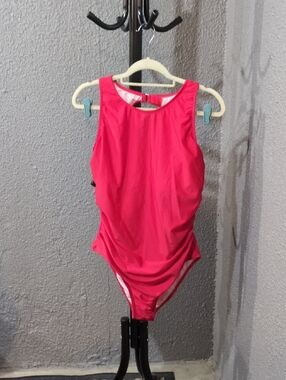 Bright Red One-Piece Swimsuit